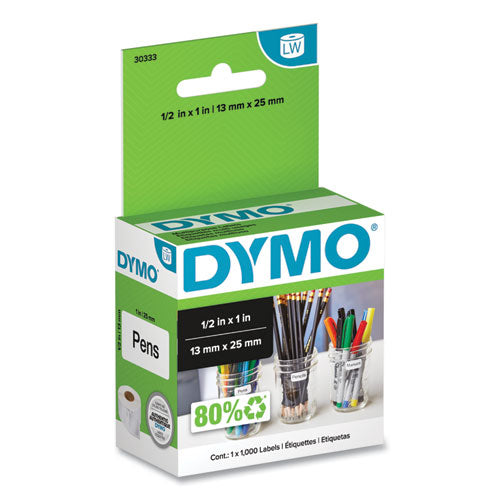 Image of DYMO® Labelwriter Multipurpose Labels, 0.5" X 1", White, 1000 Labels/roll