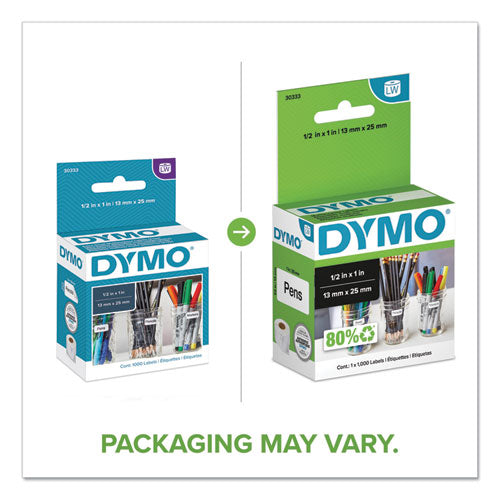 Image of DYMO® Labelwriter Multipurpose Labels, 0.5" X 1", White, 1000 Labels/roll