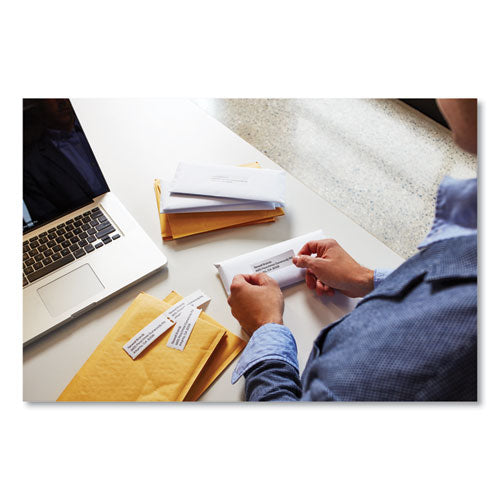 Image of DYMO® Labelwriter Address Labels, 1.12" X 3.5", White, 350 Labels/roll, 2 Rolls/pack