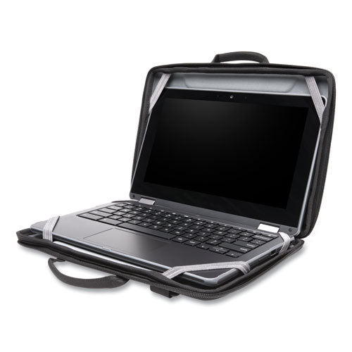 Image of Kensington® LS520 Stay-On Case for Chromebooks and Laptops, Fits Devices Up to 11.6", EVA/Water-Resistant, 13.2 x 1.6 x 9.3, Black