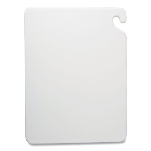 Image of San Jamar® Cut-N-Carry Color Cutting Boards, Plastic, 20 x 15 x 0.5, White