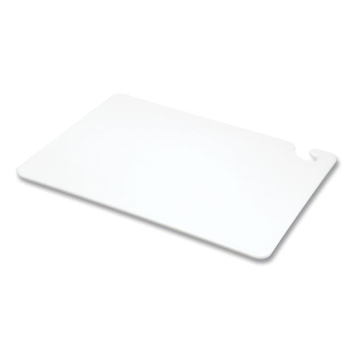 Image of San Jamar® Cut-N-Carry Color Cutting Boards, Plastic, 20 x 15 x 0.5, White