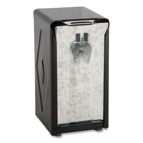 Image of San Jamar® Tabletop Napkin Dispenser, Tall Fold, 3.75 x 4 x 7.5, Capacity: 150, Black