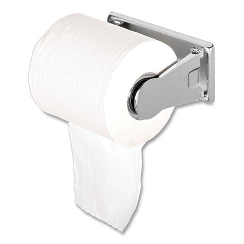 Image of San Jamar® Locking Toilet Tissue Dispenser, 6 x 4.5 x 2.75, Chrome