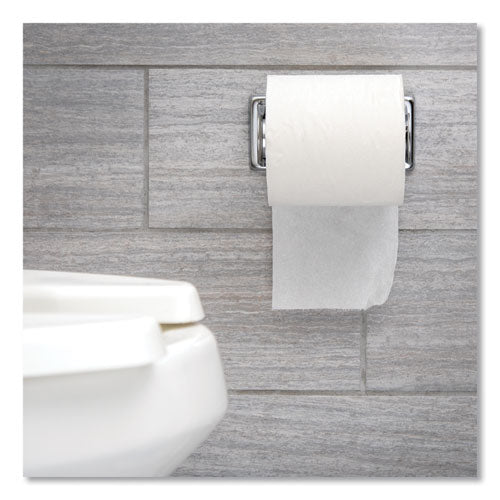 Image of San Jamar® Locking Toilet Tissue Dispenser, 6 x 4.5 x 2.75, Chrome