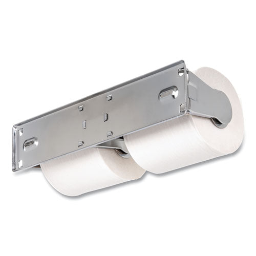 Image of San Jamar® Locking Toilet Tissue Dispenser, 12.38 x 4.5 x 2.75, Chrome