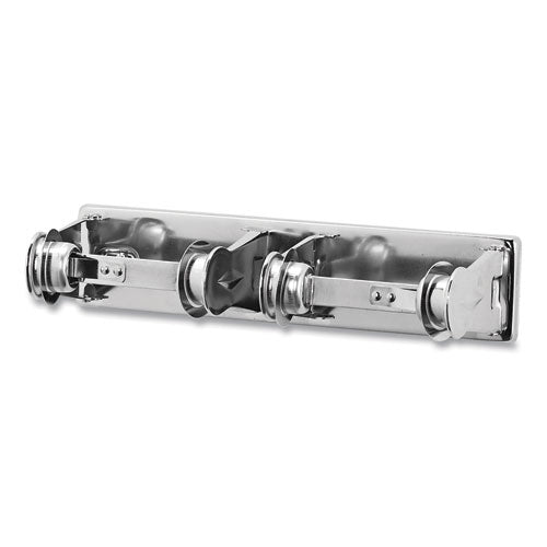 Image of San Jamar® Locking Toilet Tissue Dispenser, 12.38 x 4.5 x 2.75, Chrome