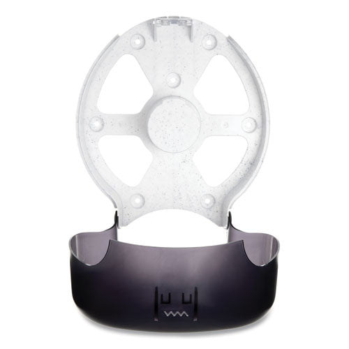 Image of San Jamar® Single 9" Jumbo Bath Tissue Dispenser, Classic, 10.25 x 5.63 x 12, Transparent Black Pearl