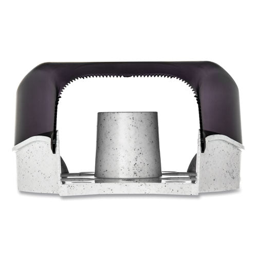 Image of San Jamar® Single 9" Jumbo Bath Tissue Dispenser, Classic, 10.25 x 5.63 x 12, Transparent Black Pearl