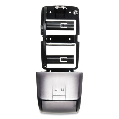 Image of San Jamar® Duett Standard Bath Tissue Dispenser, 2 Roll, 7.5 x 7 x 12.75, Black Pearl