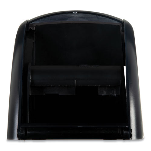 Image of San Jamar® Duett Standard Bath Tissue Dispenser, 2 Roll, 7.5 x 7 x 12.75, Black Pearl