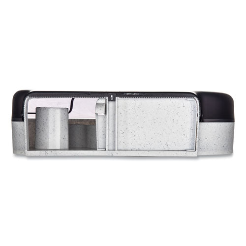 Image of San Jamar® Quantum 12"-13" JBT Dispenser, Classic, 22 x 5.88 x 16.5, Transparent Black Pearl