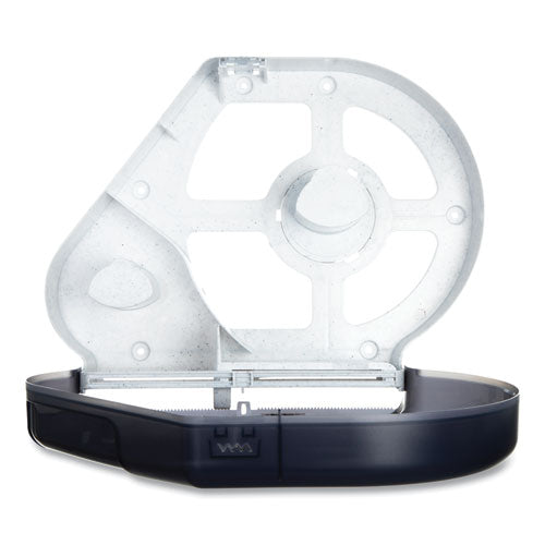 Image of San Jamar® Quantum 12"-13" JBT Dispenser, Classic, 22 x 5.88 x 16.5, Transparent Black Pearl