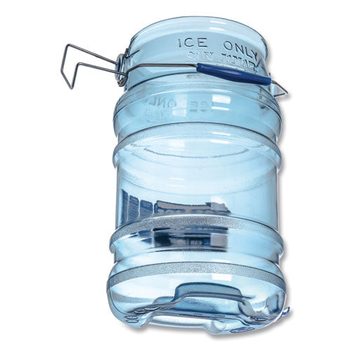 Image of San Jamar® Saf-T-Ice Tote, 6 gal, Transparent Blue