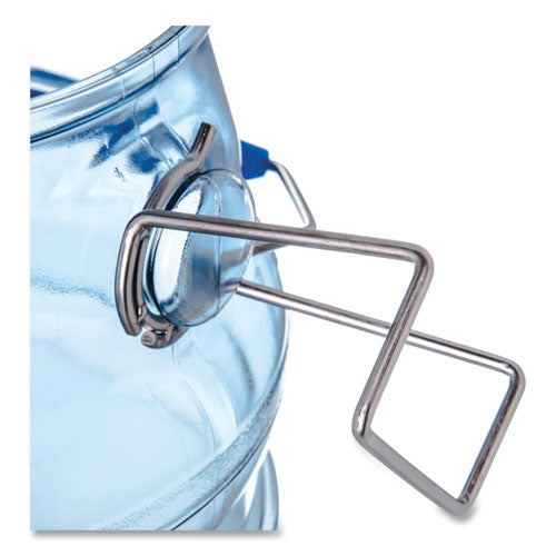 Image of San Jamar® Saf-T-Ice Tote, 6 gal, Transparent Blue