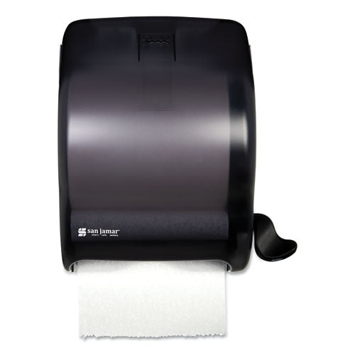 Image of San Jamar® Element Lever Roll Towel Dispenser, Classic, 12.5 X 8.5 X 12.75, Black Pearl