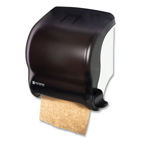 Image of San Jamar® Element Lever Roll Towel Dispenser, Classic, 12.5 X 8.5 X 12.75, Black Pearl