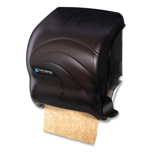 Image of San Jamar® Element Lever Roll Towel Dispenser, Oceans, 12.5 X 8.5 X 12.75, Black Pearl