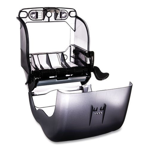 Image of San Jamar® Element Lever Roll Towel Dispenser, Oceans, 12.5 X 8.5 X 12.75, Black Pearl