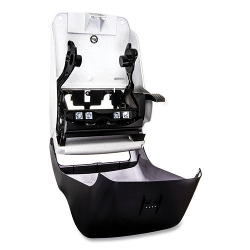 Image of San Jamar® Lever Roll Towel Dispenser, Classic, 12.94 X 9.25 X 16.5, Transparent Black Pearl