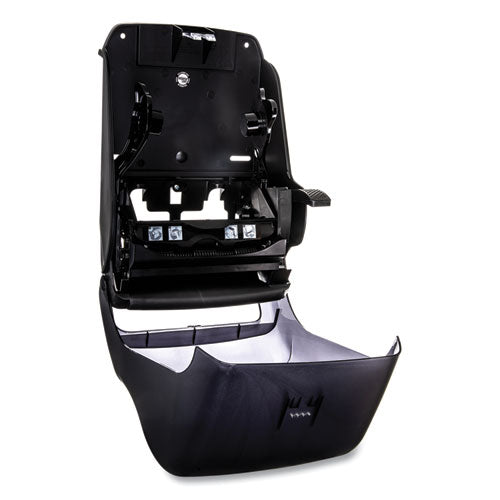 Image of San Jamar® Lever Roll Towel Dispenser, Oceans, 12.94 X 9.25 X 16.5, Black Pearl