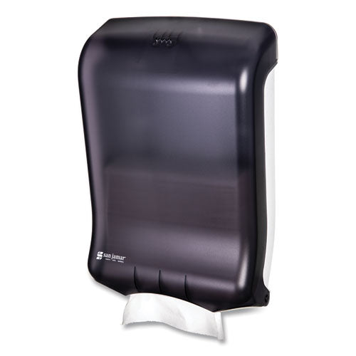 Image of San Jamar® Ultrafold Multifold/c-Fold Towel Dispenser, Classic, 11.75 X 6.25 X 18, Black Pearl