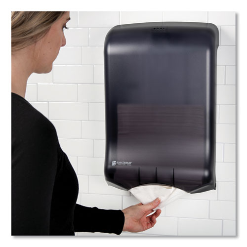 Image of San Jamar® Ultrafold Multifold/c-Fold Towel Dispenser, Classic, 11.75 X 6.25 X 18, Black Pearl