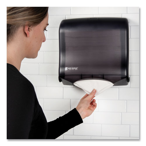 Image of San Jamar® Ultrafold Fusion C-Fold And Multifold Towel Dispenser, 11.5 X 5.5 X 11.5, Black