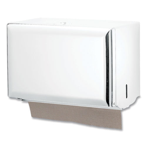 Image of San Jamar® Singlefold Paper Towel Dispenser, 10.75 X 6 X 7.5, White
