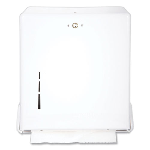 Image of San Jamar® True Fold C-Fold/multifold Paper Towel Dispenser, 11.63 X 5 X 14.5, White
