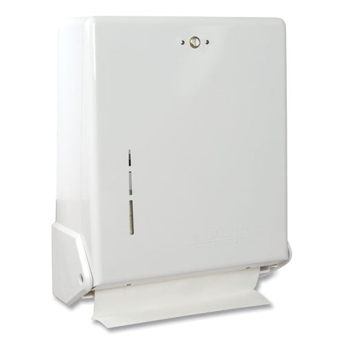 Image of San Jamar® True Fold C-Fold/multifold Paper Towel Dispenser, 11.63 X 5 X 14.5, White