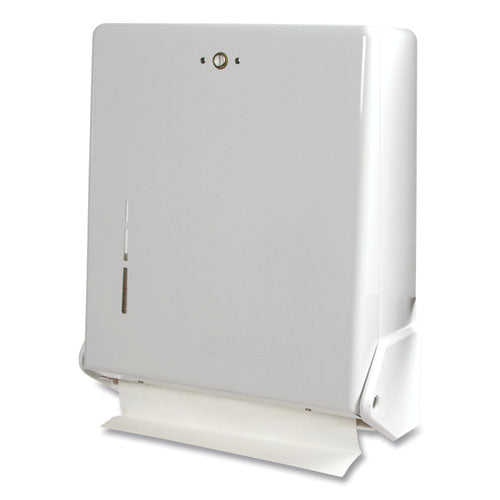 Image of San Jamar® True Fold C-Fold/multifold Paper Towel Dispenser, 11.63 X 5 X 14.5, White