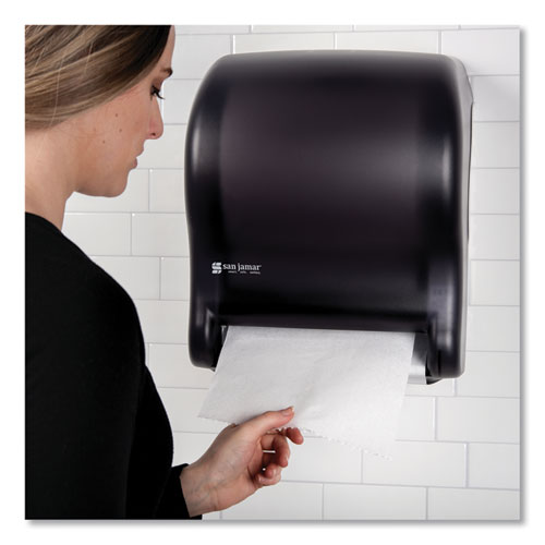 Image of San Jamar® Tear-N-Dry Essence Automatic Dispenser, Classic, 11.75 X 9.13 X 14.44, Black Pearl