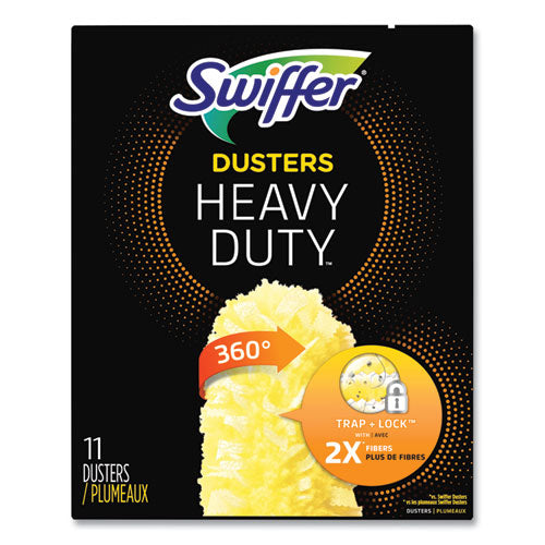 Image of Swiffer® Heavy Duty Dusters Refill, Dust Lock Fiber, Yellow, 33/Carton
