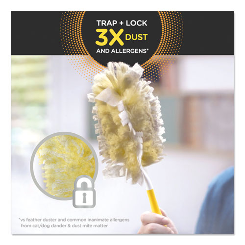 Image of Swiffer® Heavy Duty Dusters Refill, Dust Lock Fiber, Yellow, 33/Carton