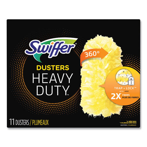 Image of Swiffer® Heavy Duty Dusters Refill, Dust Lock Fiber, Yellow, 33/Carton