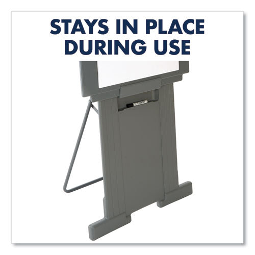 Image of Quartet® Duramax Portable Presentation Easel, Adjusts 39" To 72" High, Plastic, Gray