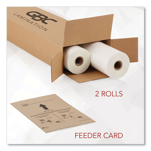 Image of GBC® Nap-Lam I Roll Film, 3 Mil, 25" X 250 Ft, Gloss Clear, 2/box