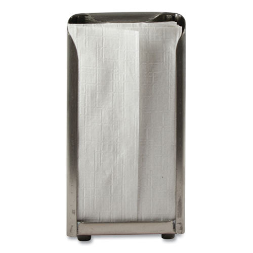 Image of San Jamar® Tabletop Napkin Dispenser, Tall Fold, 3.75 x 4 x 7.5, Capacity: 150, Chrome