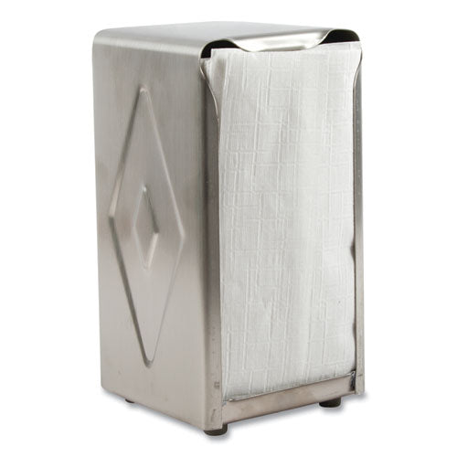 Image of San Jamar® Tabletop Napkin Dispenser, Tall Fold, 3.75 x 4 x 7.5, Capacity: 150, Chrome