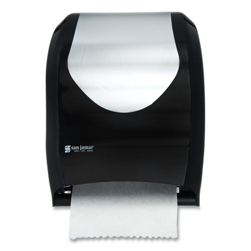 Image of San Jamar® Tear-N-Dry Touchless Roll Towel Dispenser, 16.75 X 10 X 12.5, Black/silver
