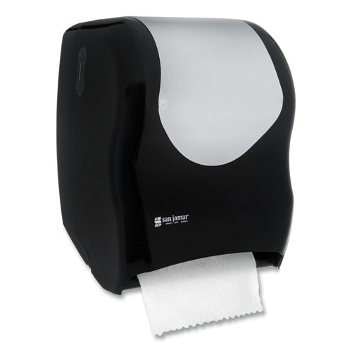 Image of San Jamar® Tear-N-Dry Touchless Roll Towel Dispenser, 16.75 X 10 X 12.5, Black/silver