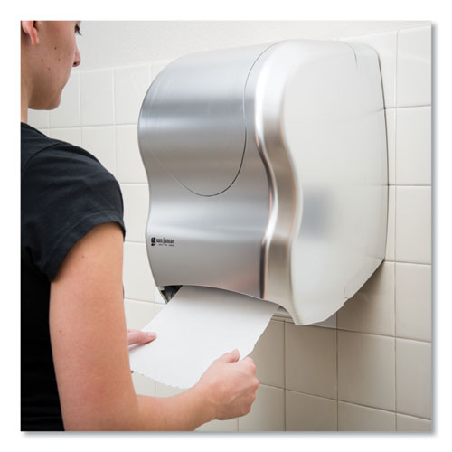 Image of San Jamar® Tear-N-Dry Touchless Roll Towel Dispenser, 16.75 X 10 X 12.5, Silver