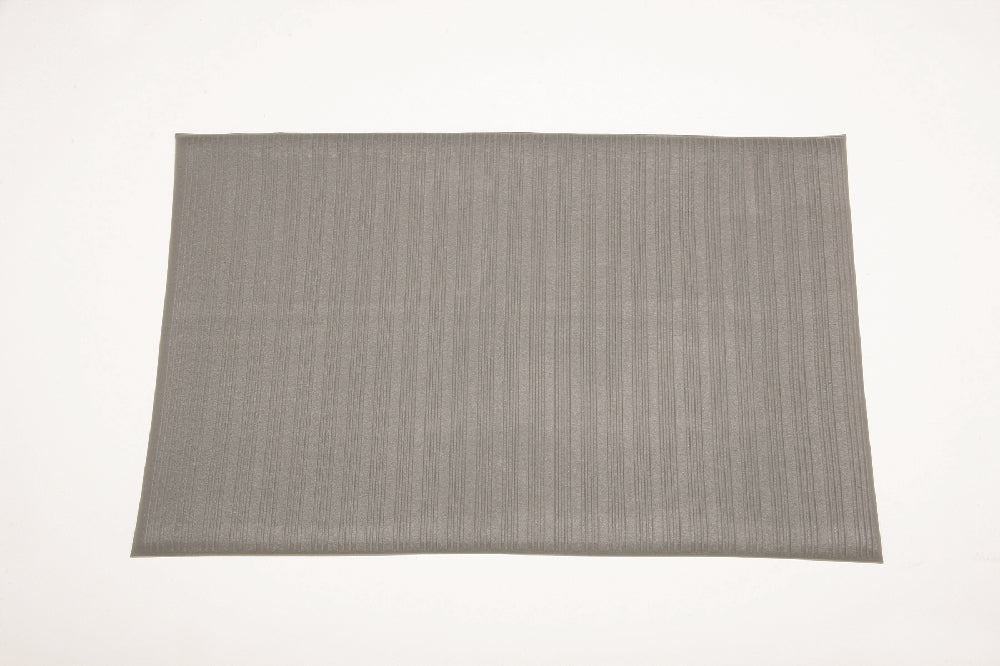 Image of Anti-Fatigue Mat, Light Duty, Gray/Vinyl Rib, 2' x 3/8" x 3'
