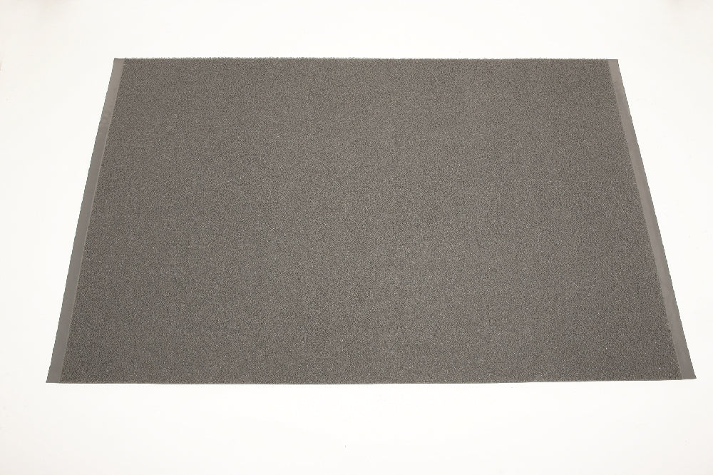 Image of 3-Mat Entry System, Scraper/Wiper Vinyl Loop, Slate Gray, 4' x 1/2" x 6'