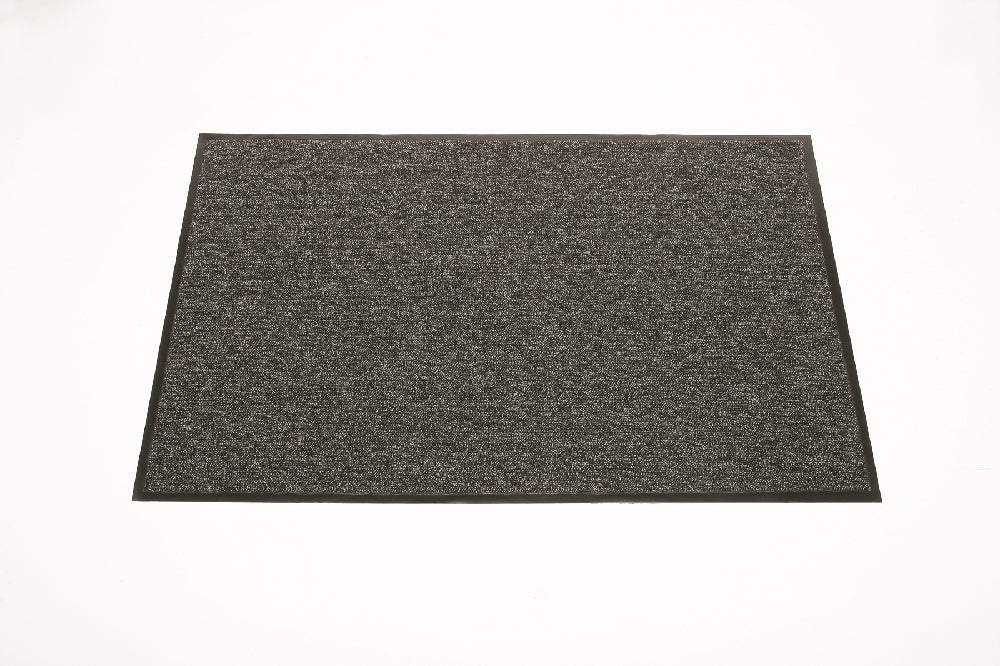 Image of 3-Mat Entry System, Scraper, Loop-Pile, Gray, 3' x 5/16" x 5'
