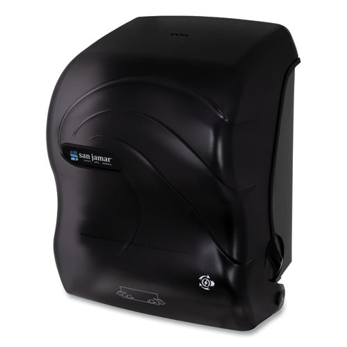 Image of San Jamar® Simplicity Mechanical Roll Dispenser, 12.38 X 9.5 X 14.63, Black Pearl