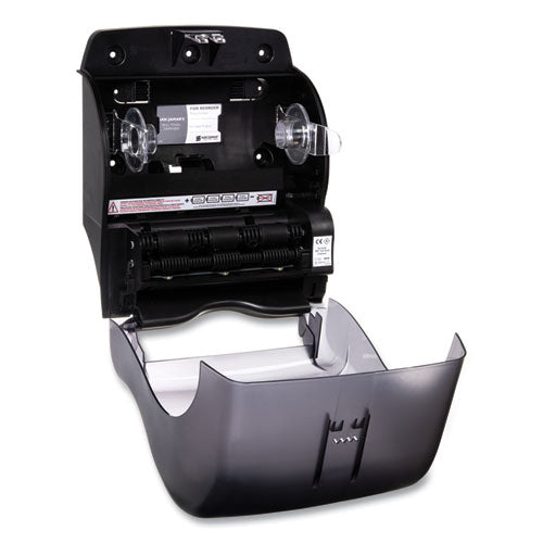 Image of San Jamar® Tear-N-Dry Essence Touchless Towel Dispenser, 11.75 X 9.13 X 14.44, Black Pearl
