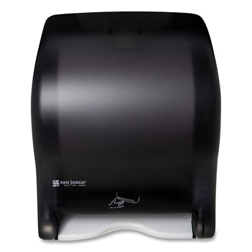 Image of San Jamar® Smart Essence Electronic Roll Towel Dispenser, 11.88 X 9.1 X 14.4, Black