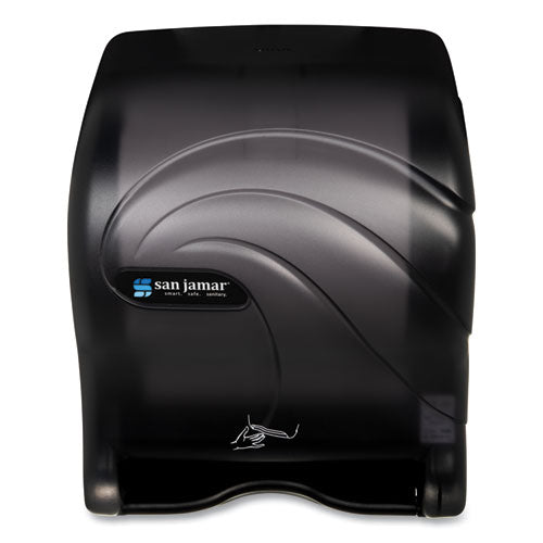 Image of San Jamar® Oceans Smart Essence Electronic Towel Dispenser, 11.88 X 9.1 X 14.4, Black
